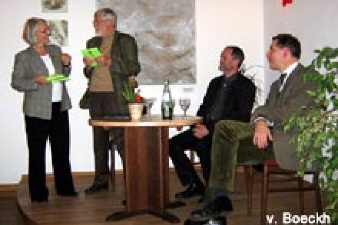 Im Gespräch: Henriette Berg, Rainer von Beockh, Christian Unselt, Klaus Wichert