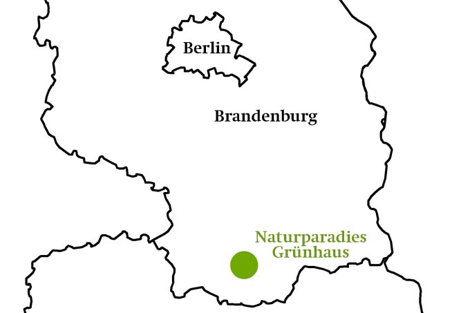Lage von Grünhaus in Brandenburg